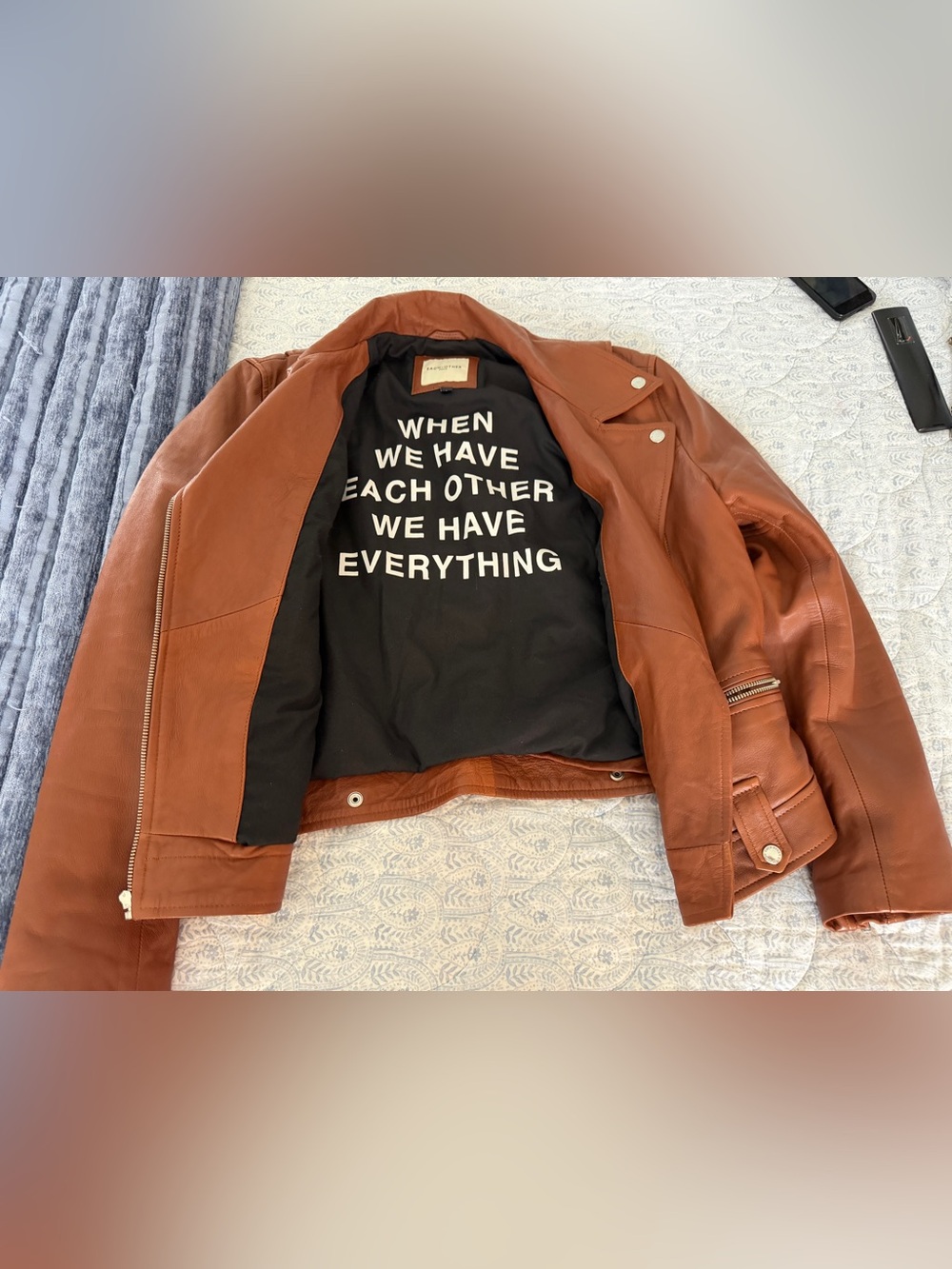 Each X Other leather jacket in size
L